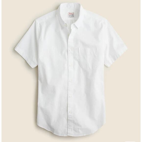 J. Crew Broken in Oxford Blue Striped Casual Shirt Classic fit size Med Preppy - Picture 5 of 12